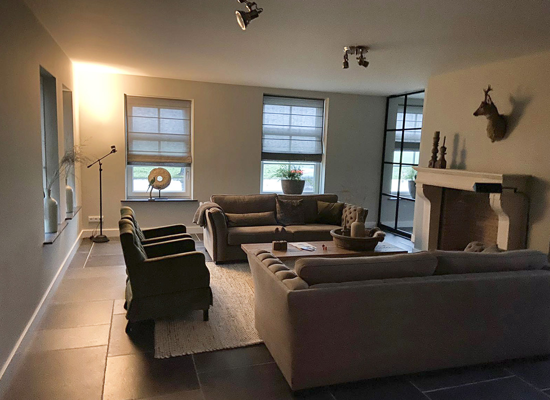 Raamdecoratie in boerderij