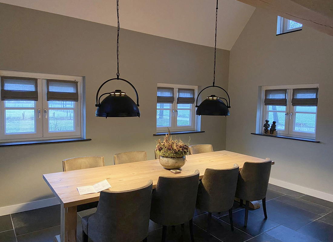 Raamdecoratie in boerderij