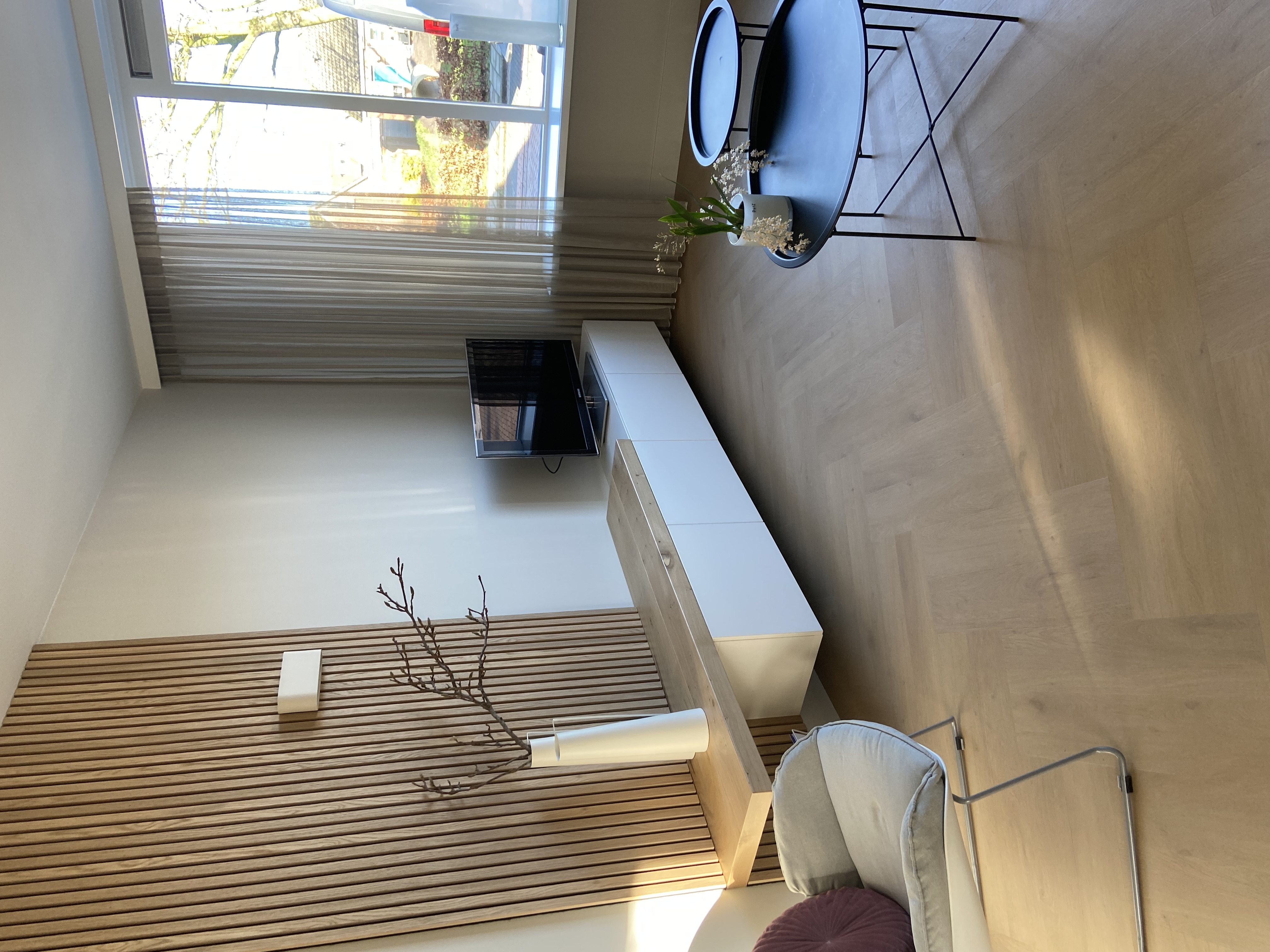 Dubbele visgraat vloer