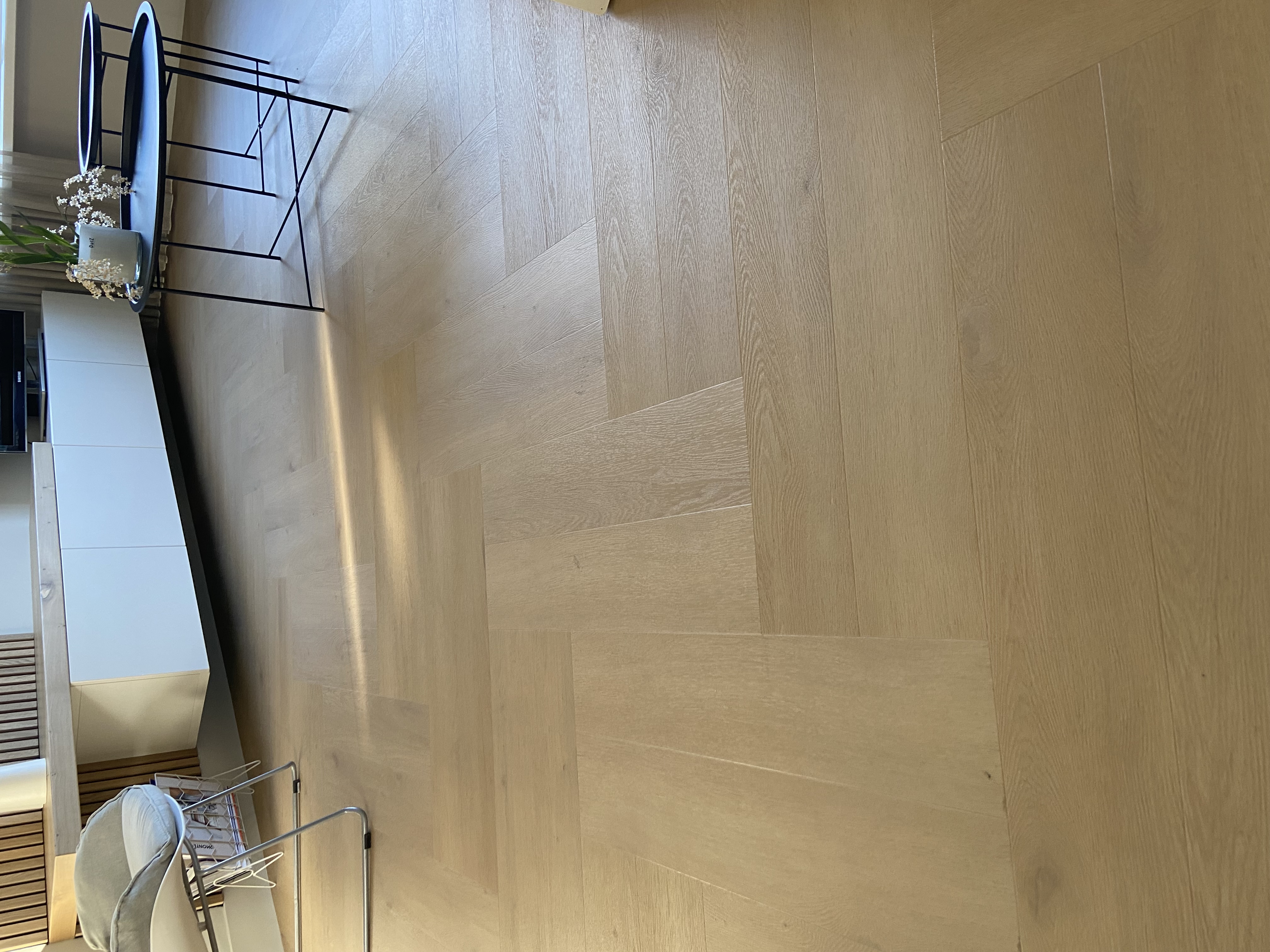 Dubbele visgraat vloer