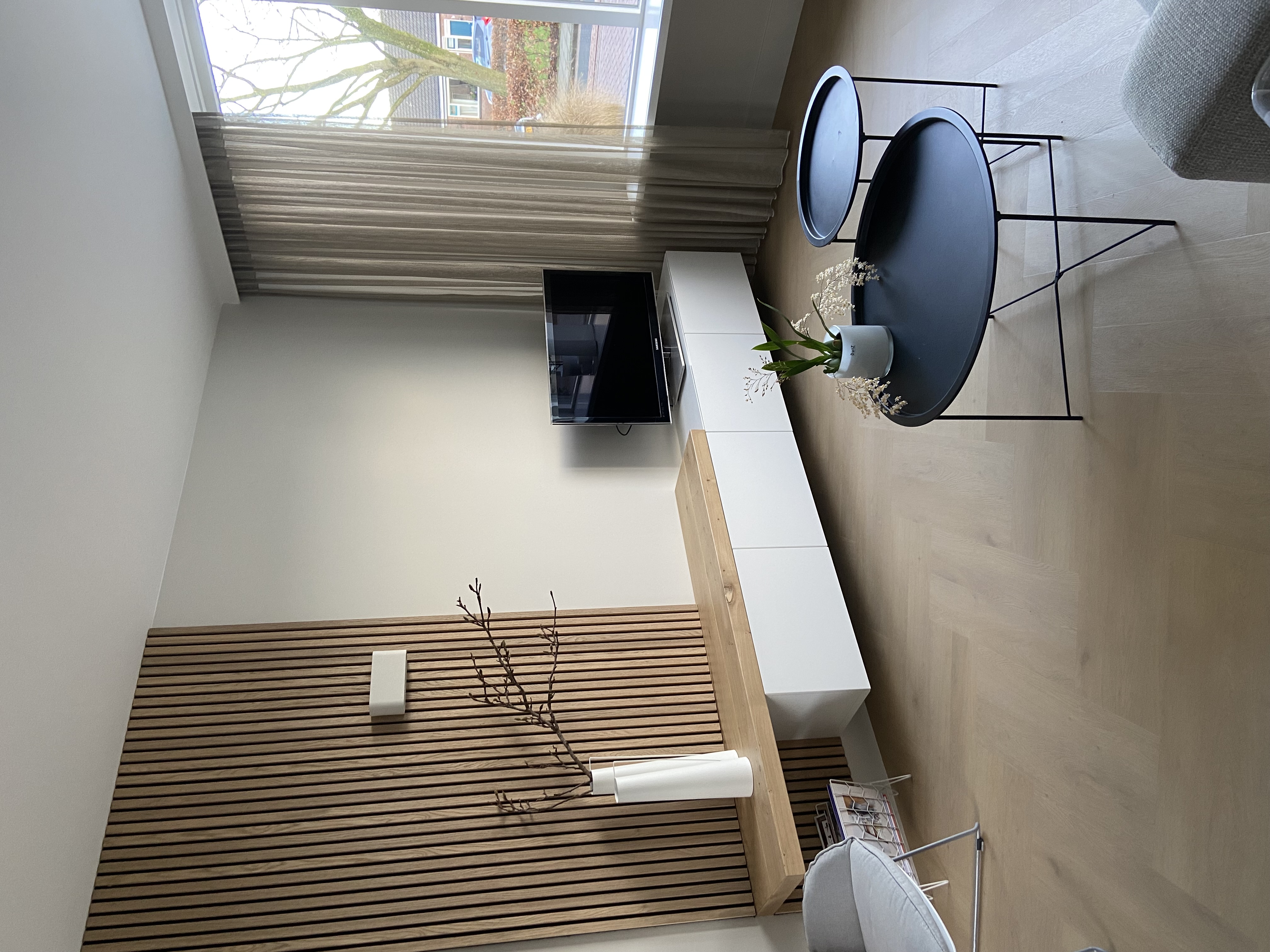 Dubbele visgraat vloer