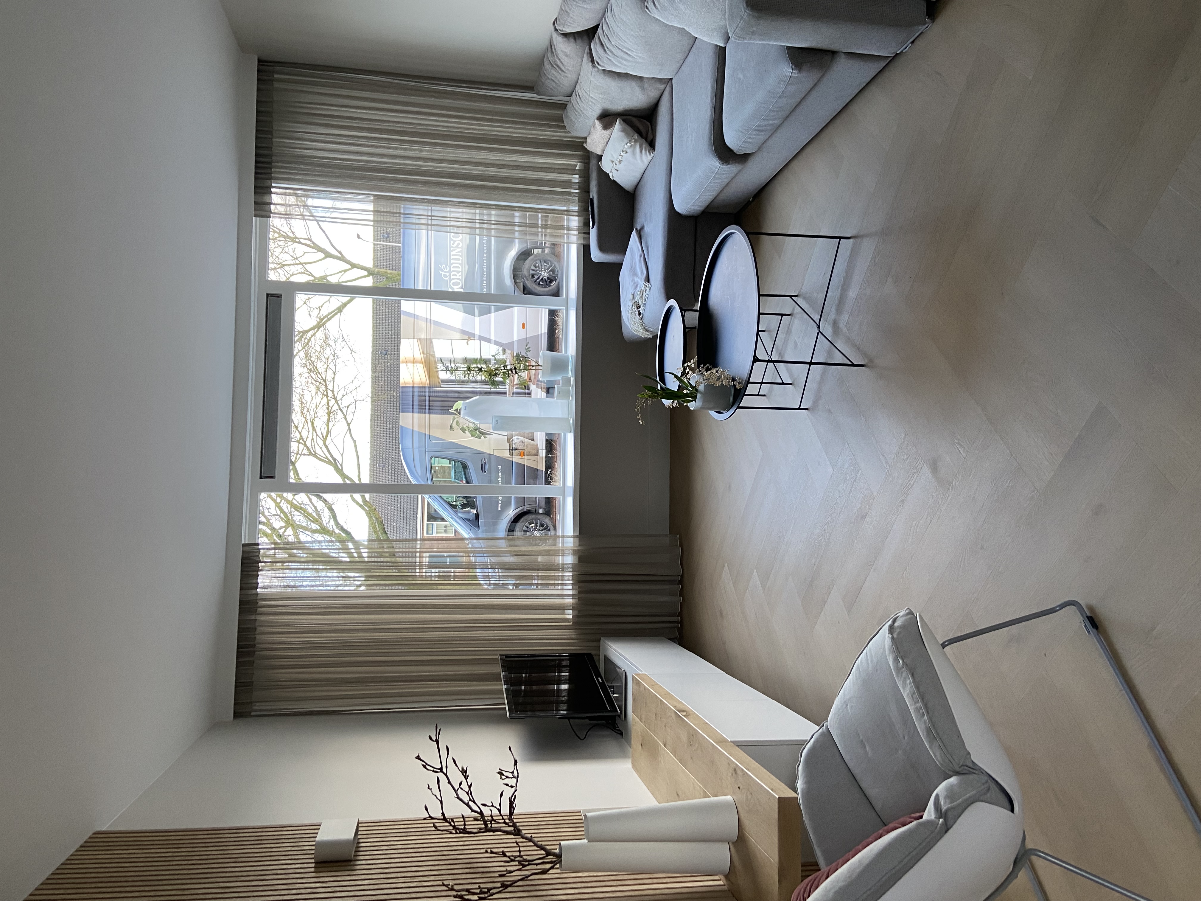 Dubbele visgraat vloer