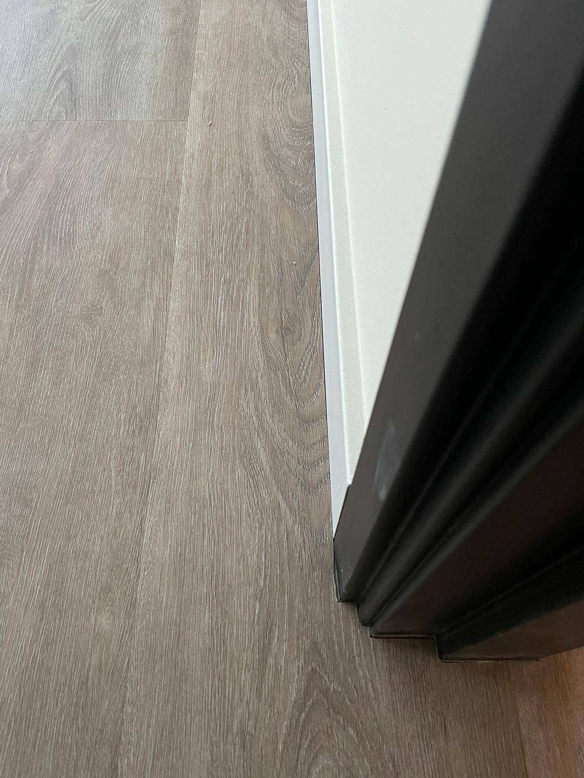 Woning en trap met pvc bekleed.