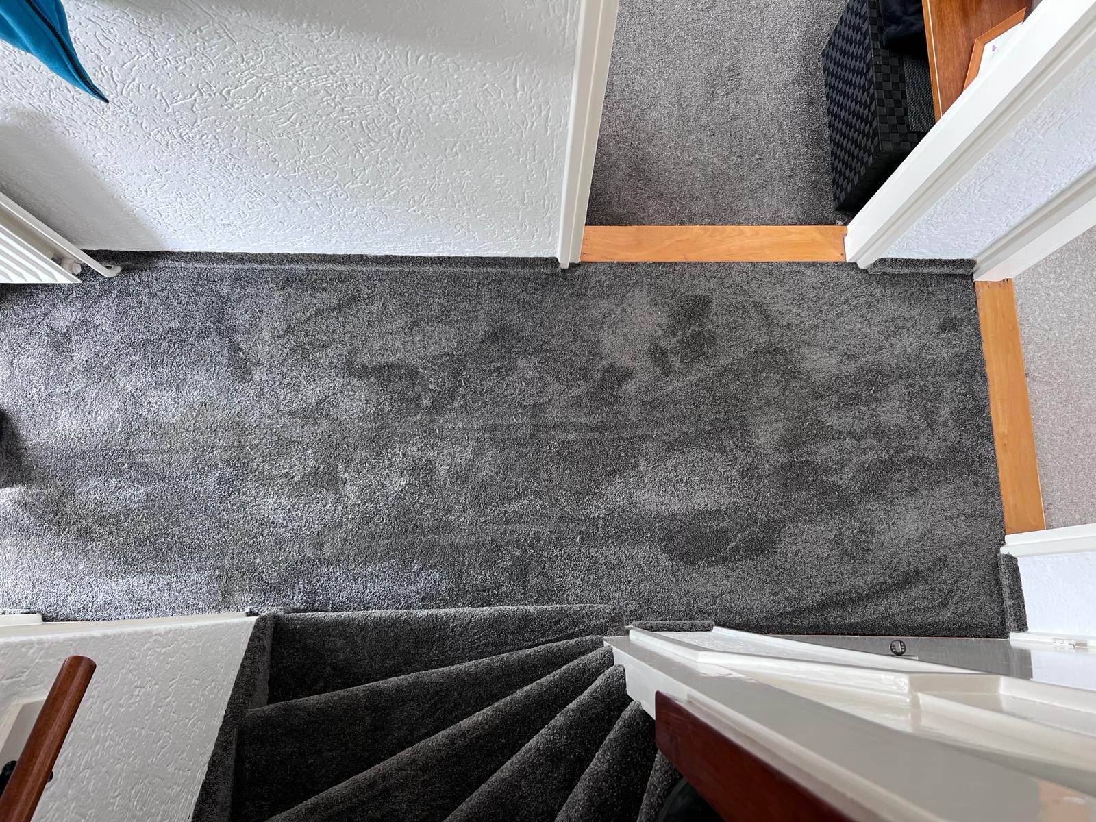 Boven verdieping incl trap met tapijt