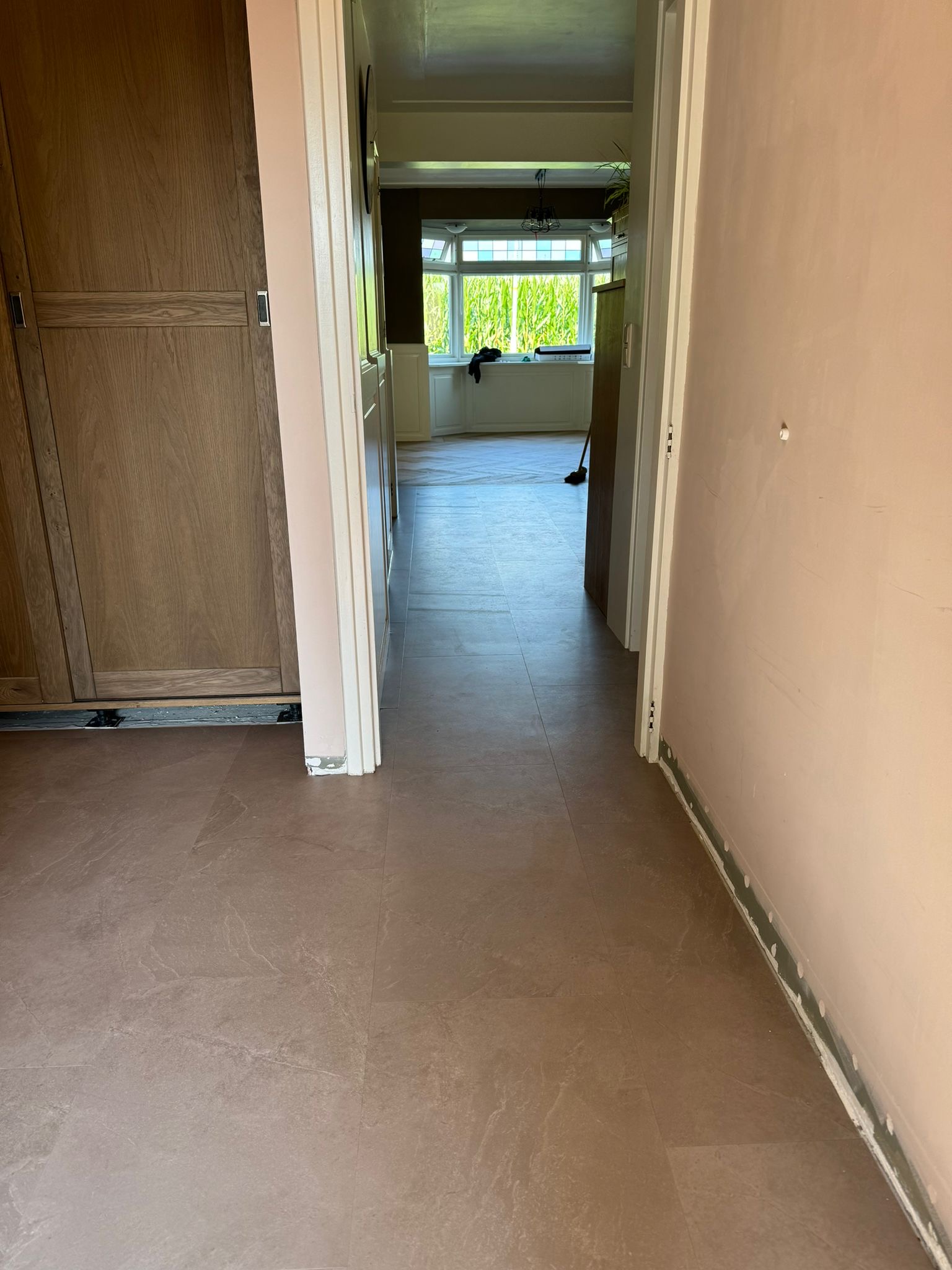 Pvc visgraat vloer met band en bies