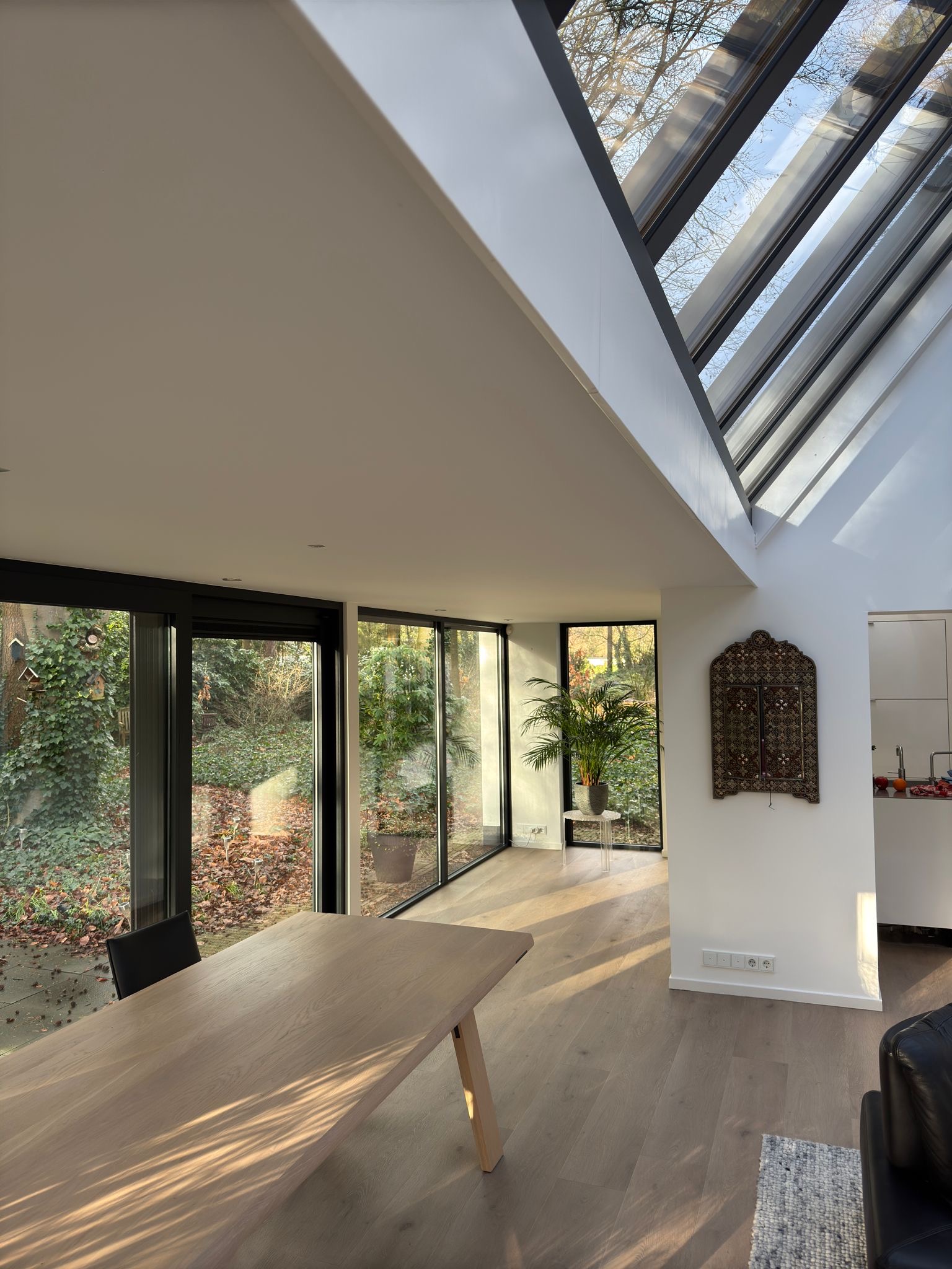 Pvc vloer over een gietvloer gelegd