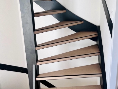 Trap & bovenverdieping met pvc in Genemuiden