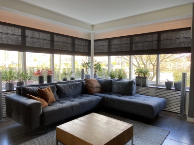 Vouwgordijnen gemonteerd in Bennekom