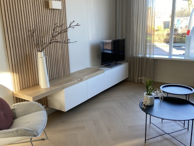 Dubbele visgraat vloer